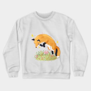 Cute fox jumping Crewneck Sweatshirt